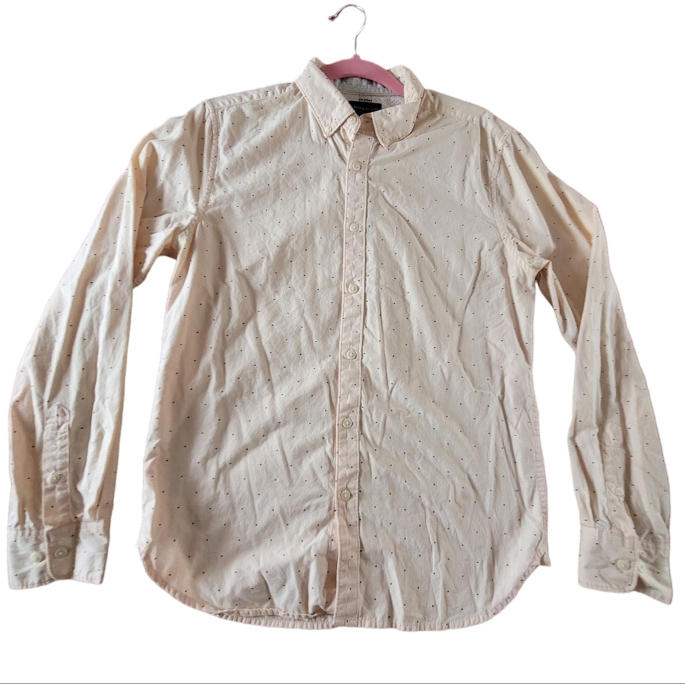 Pink Dotted Cotton Dress Shirt